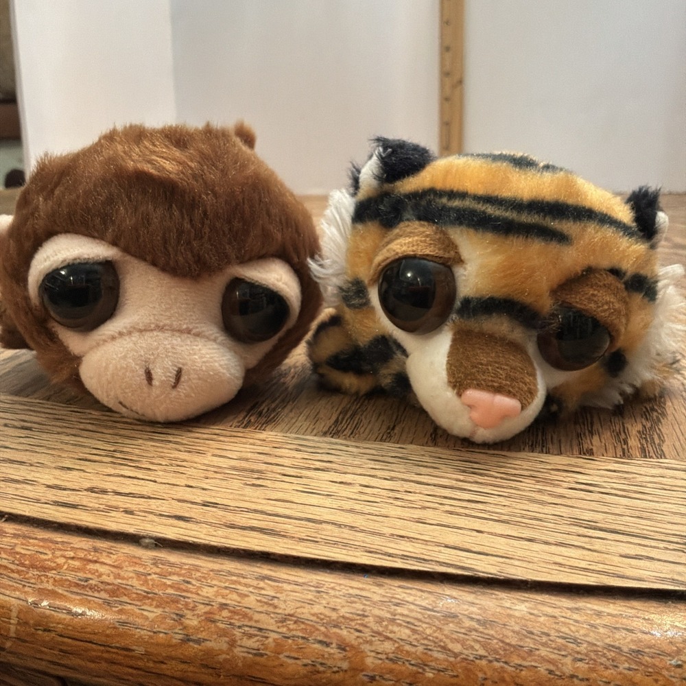 Aurora Dreamy  Sleepy Eyes Plush Tiger And Monkey Plush Stuffed Animal‎ Lot